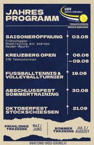 Jahresprogramm 2025 - Vorschau